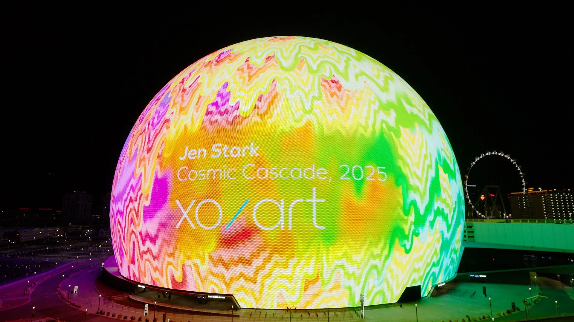 Jen Stark - Cosmic Cascade at Sphere | Experience Digital Art